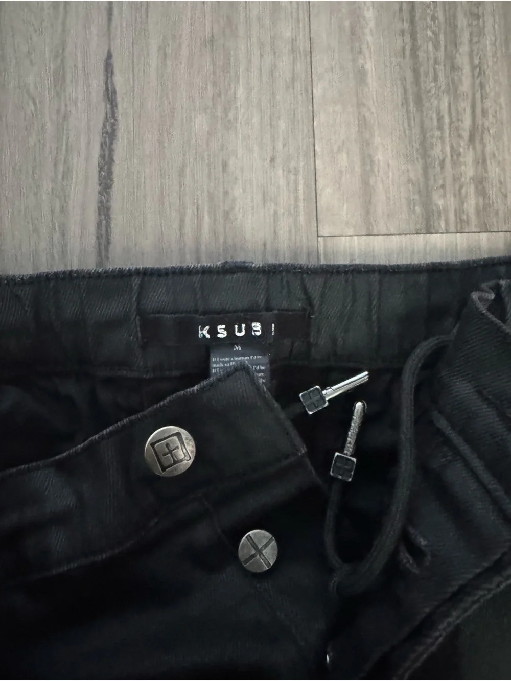 MEN’S KSUBI FUGITIVE CARGO BLACK WAXED PANT